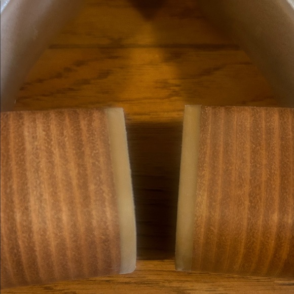 Jack Rogers Logan Mid Heels Metallic Whipstitch Block Heels Shoes - Picture 7 of 9